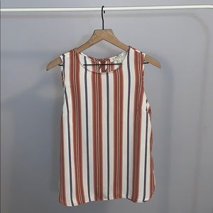 Striped sleeveless shirt
